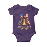 250 Years Of Liberty Baby Onesie American Heritage Bell Graphic