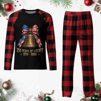 250 Years Of Liberty Plaid Pajama Set American Heritage Bell Graphic