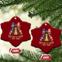 250 Years Of Liberty Ceramic Ornament American Heritage Bell Graphic