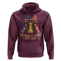 250 Years Of Liberty Hoodie American Heritage Bell Graphic