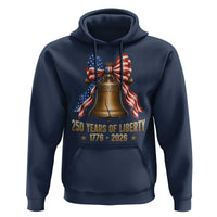 250 Years Of Liberty Hoodie American Heritage Bell Graphic