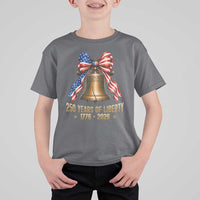 250 Years Of Liberty T Shirt For Kid American Heritage Bell Graphic
