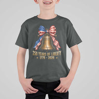 250 Years Of Liberty T Shirt For Kid American Heritage Bell Graphic