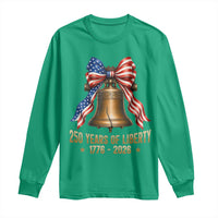 250 Years Of Liberty Long Sleeve Shirt American Heritage Bell Graphic