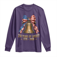 250 Years Of Liberty Long Sleeve Shirt American Heritage Bell Graphic