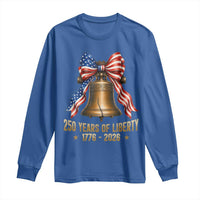 250 Years Of Liberty Long Sleeve Shirt American Heritage Bell Graphic