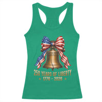 250 Years Of Liberty Racerback Tank Top American Heritage Bell Graphic