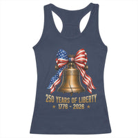 250 Years Of Liberty Racerback Tank Top American Heritage Bell Graphic