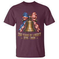 250 Years Of Liberty T Shirt American Heritage Bell Graphic