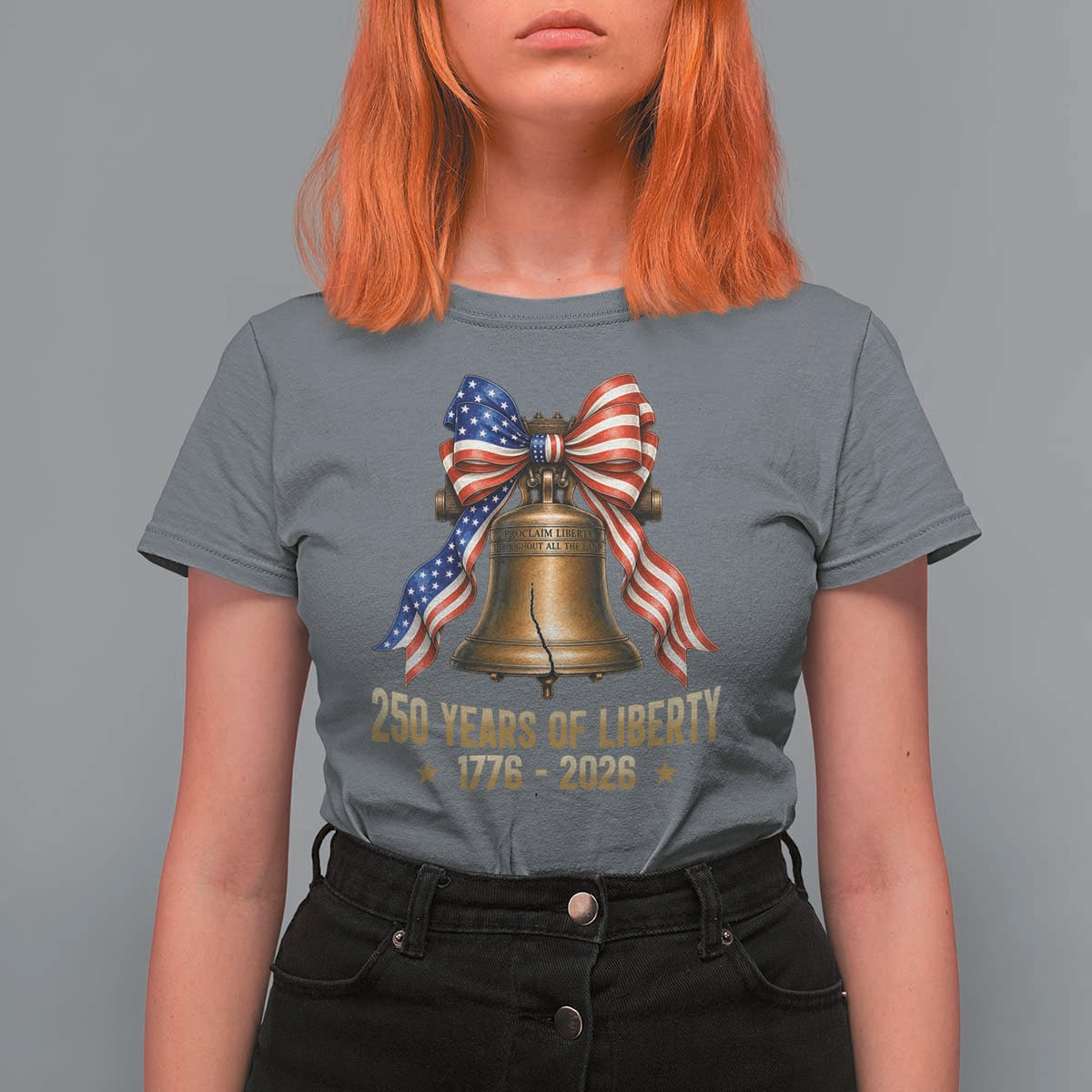 250 Years Of Liberty T Shirt For Women American Heritage Bell Graphic
