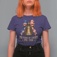 250 Years Of Liberty T Shirt For Women American Heritage Bell Graphic