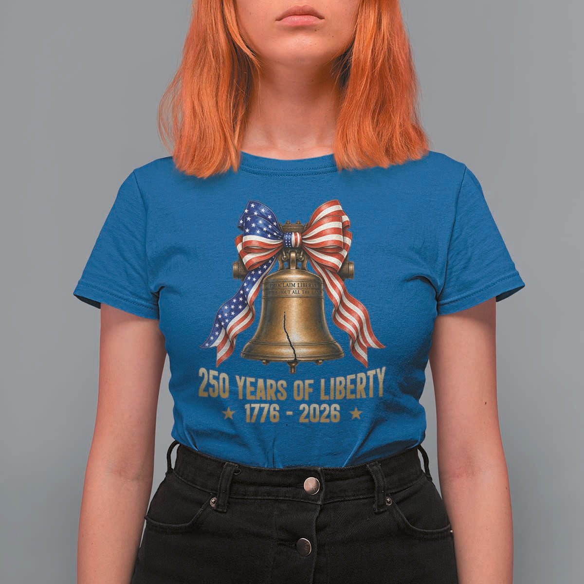 250 Years Of Liberty T Shirt For Women American Heritage Bell Graphic