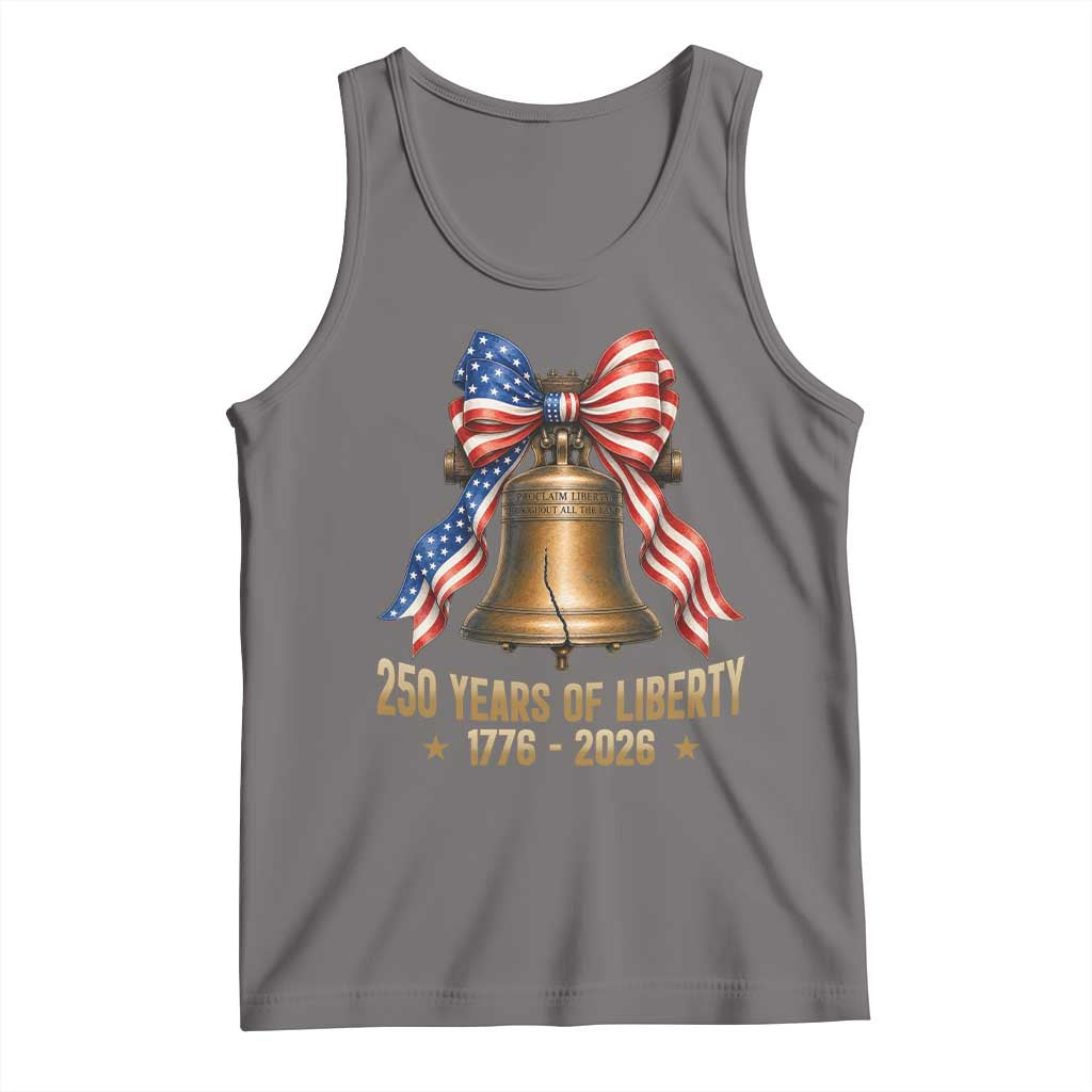 250 Years Of Liberty Tank Top American Heritage Bell Graphic