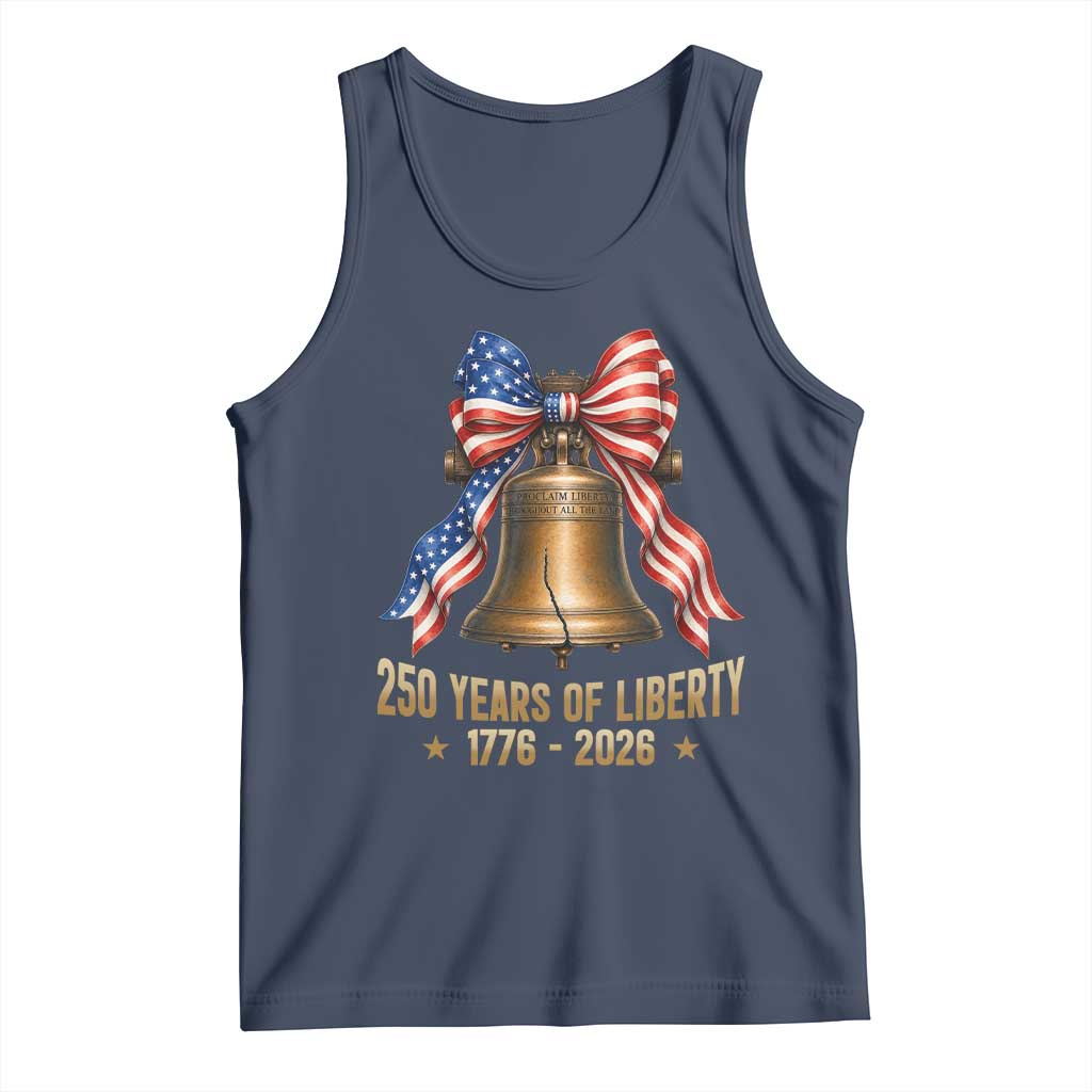 250 Years Of Liberty Tank Top American Heritage Bell Graphic