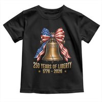250 Years Of Liberty Toddler T Shirt American Heritage Bell Graphic