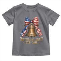 250 Years Of Liberty Toddler T Shirt American Heritage Bell Graphic