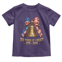 250 Years Of Liberty Toddler T Shirt American Heritage Bell Graphic