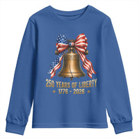250 Years Of Liberty Youth Sweatshirt American Heritage Bell Graphic