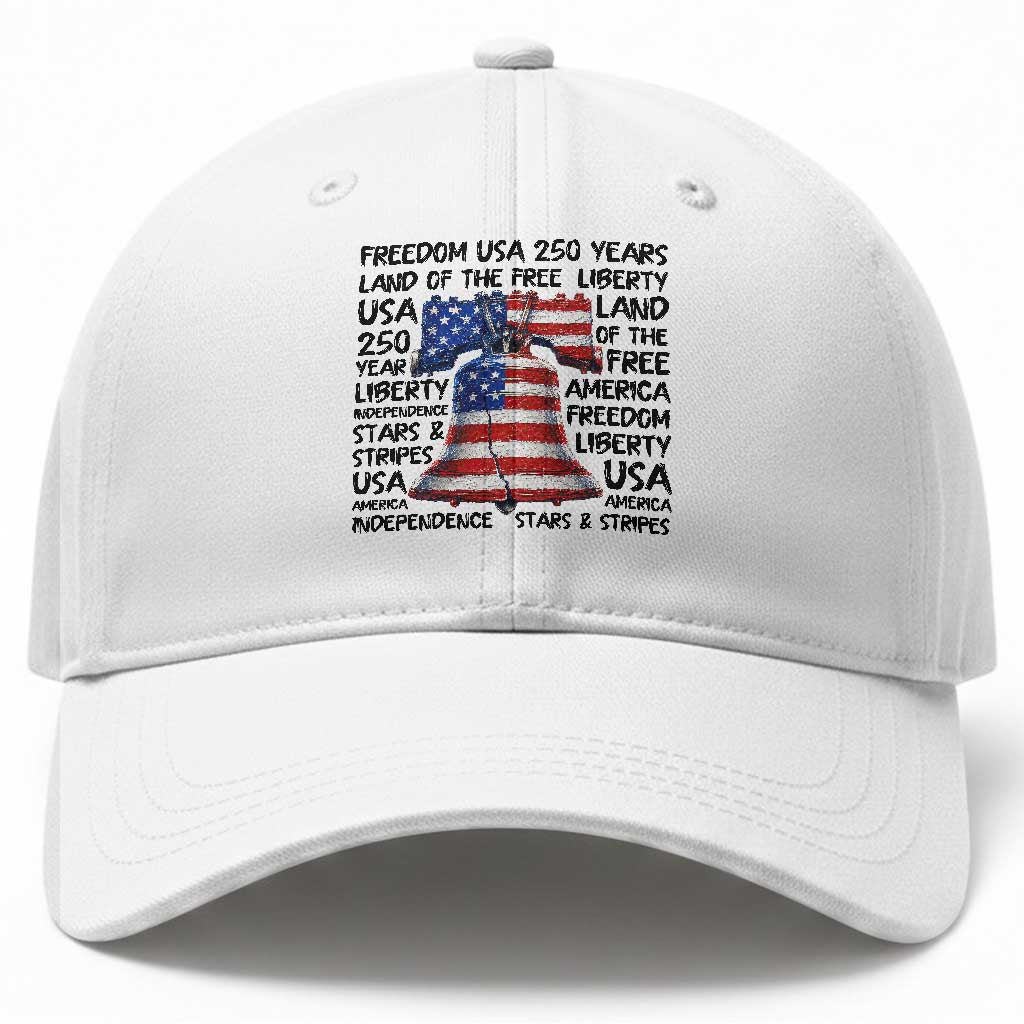 250 Years Of Freedom Baseball Cap Red White Blue Liberty Bell