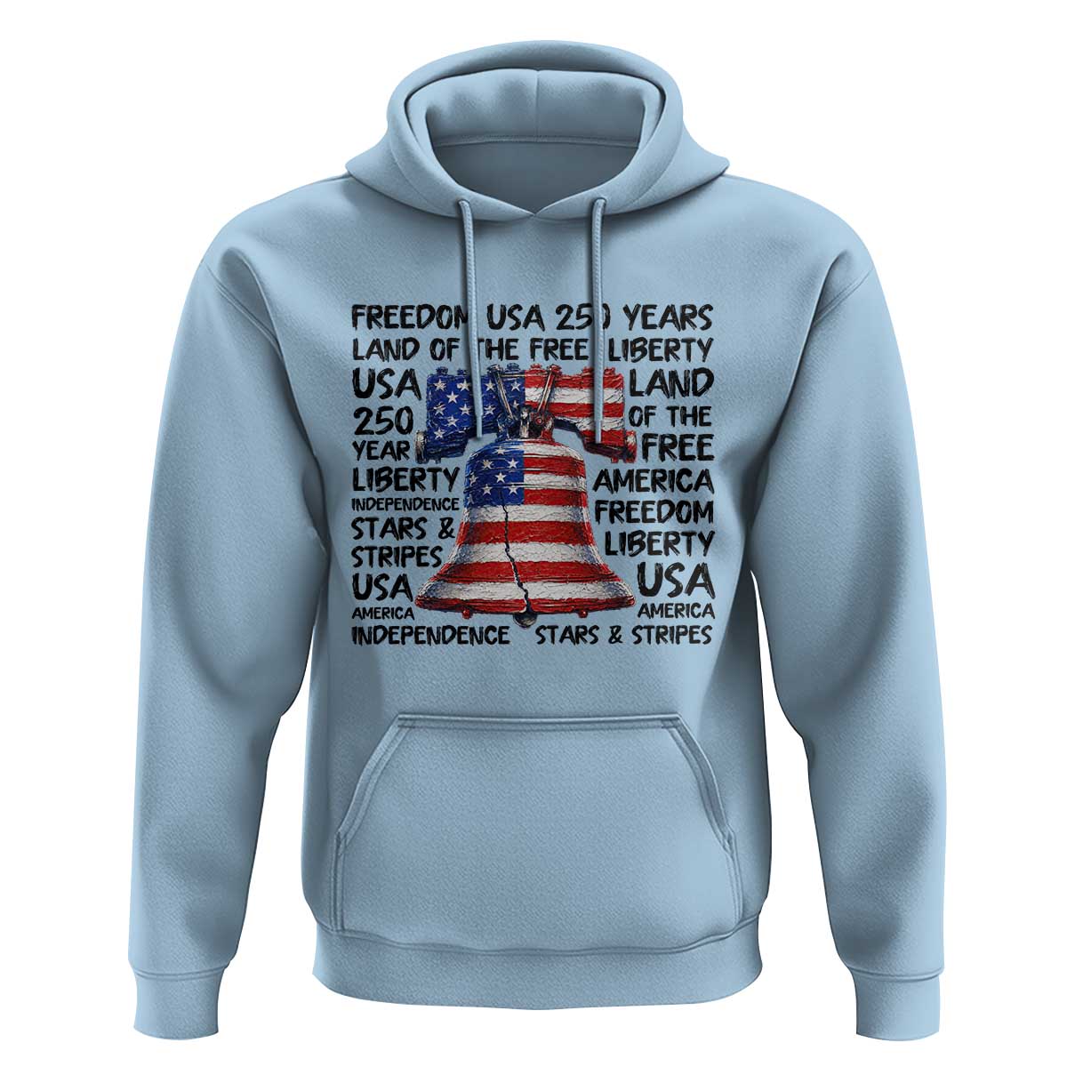 250 Years Of Freedom Hoodie Red White Blue Liberty Bell