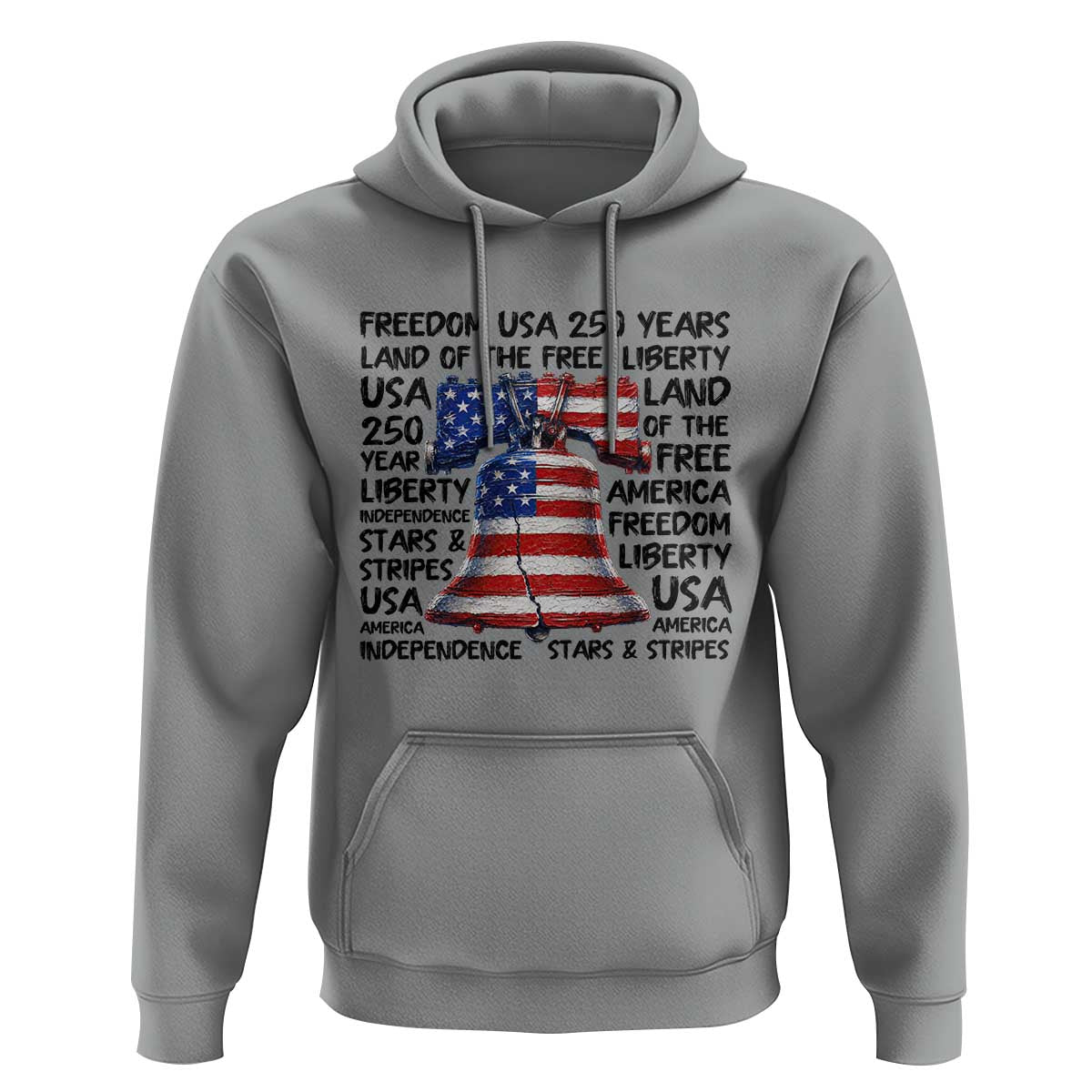 250 Years Of Freedom Hoodie Red White Blue Liberty Bell