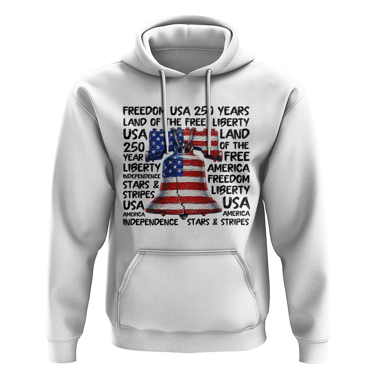 250 Years Of Freedom Hoodie Red White Blue Liberty Bell