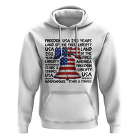 250 Years Of Freedom Hoodie Red White Blue Liberty Bell