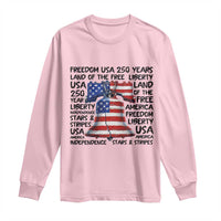 250 Years Of Freedom Long Sleeve Shirt Red White Blue Liberty Bell
