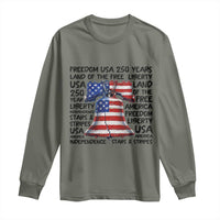 250 Years Of Freedom Long Sleeve Shirt Red White Blue Liberty Bell