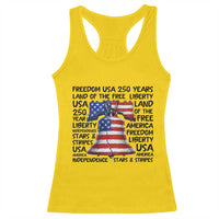 250 Years Of Freedom Racerback Tank Top Red White Blue Liberty Bell