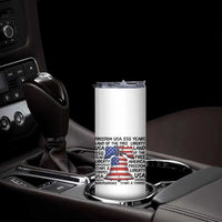 250 Years Of Freedom Skinny Tumbler Red White Blue Liberty Bell