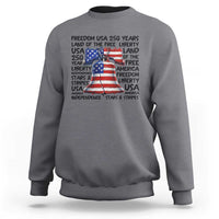 250 Years Of Freedom Sweatshirt Red White Blue Liberty Bell