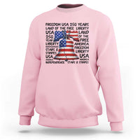 250 Years Of Freedom Sweatshirt Red White Blue Liberty Bell