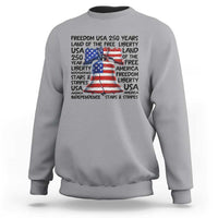250 Years Of Freedom Sweatshirt Red White Blue Liberty Bell