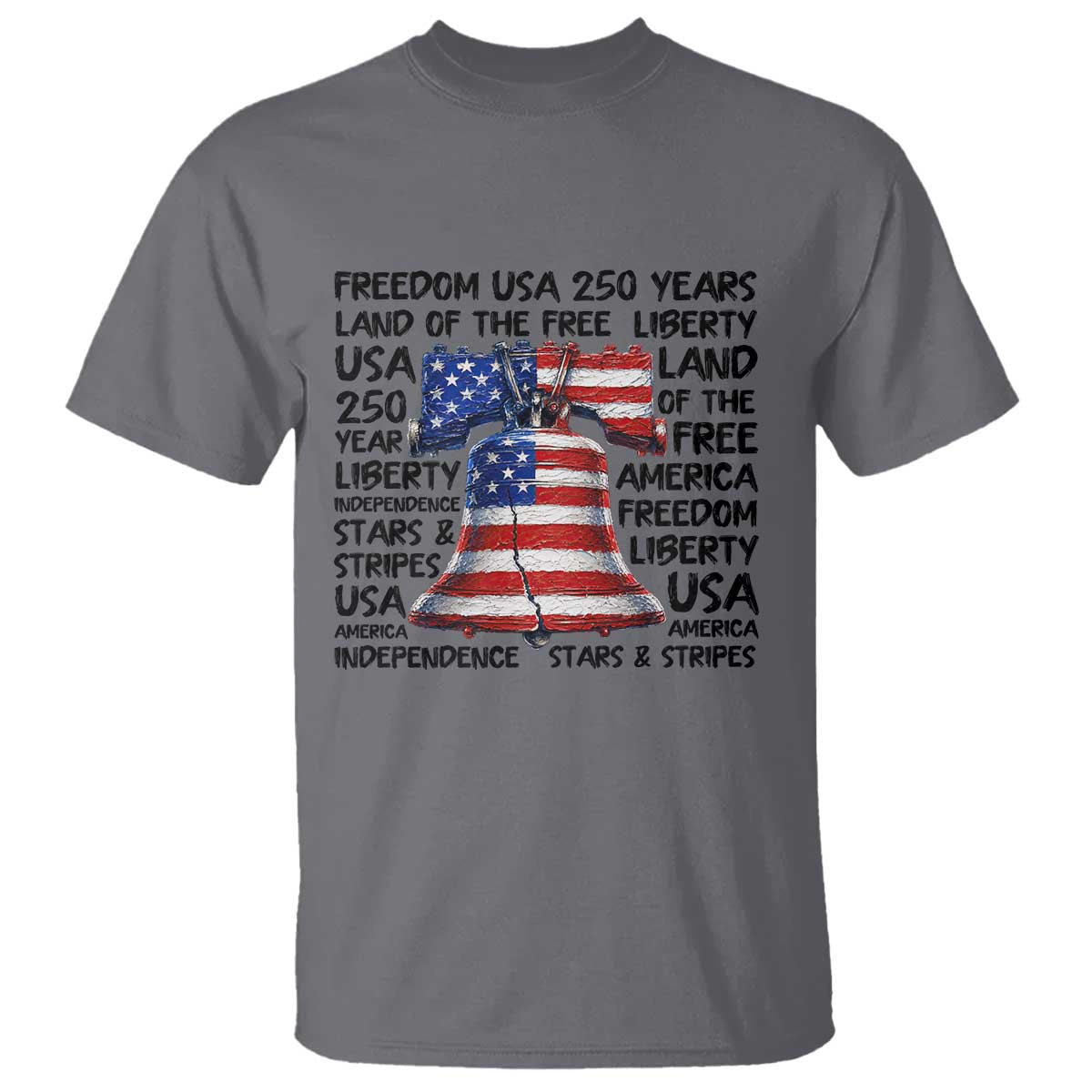 250 Years Of Freedom T Shirt Red White Blue Liberty Bell