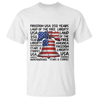 250 Years Of Freedom T Shirt Red White Blue Liberty Bell