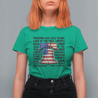 250 Years Of Freedom T Shirt For Women Red White Blue Liberty Bell