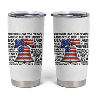 250 Years Of Freedom Tumbler Cup Red White Blue Liberty Bell