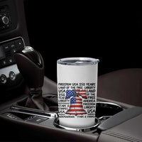 250 Years Of Freedom Tumbler Cup Red White Blue Liberty Bell