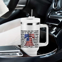 250 Years Of Freedom Tumbler With Handle Red White Blue Liberty Bell