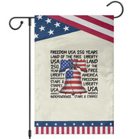 250 Years Of Freedom Patriotic Garden Flag Red White Blue Liberty Bell