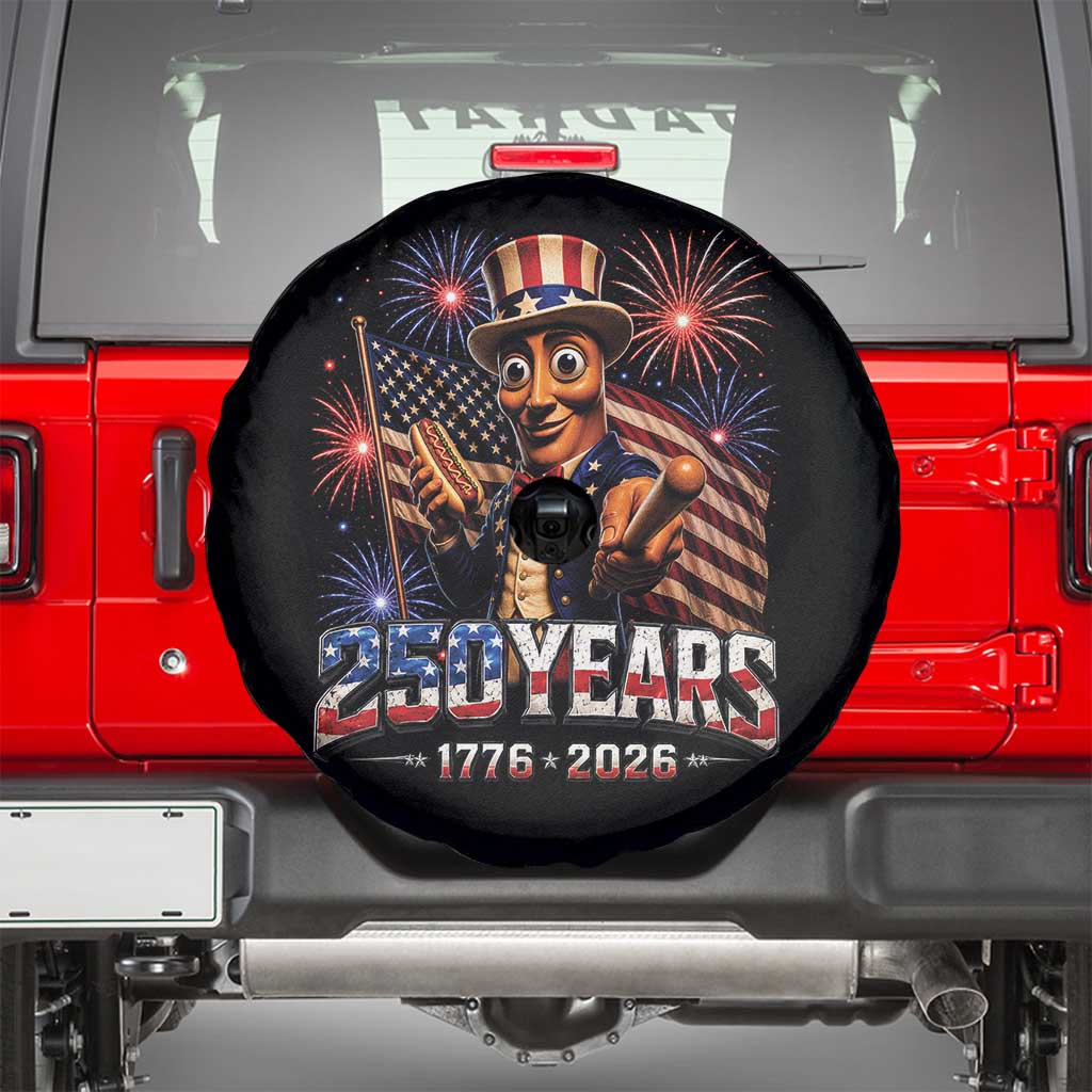 USA 250th Anniversary Tung Tung Sahur Spare Tire Cover Funny American Anniversary Celebration