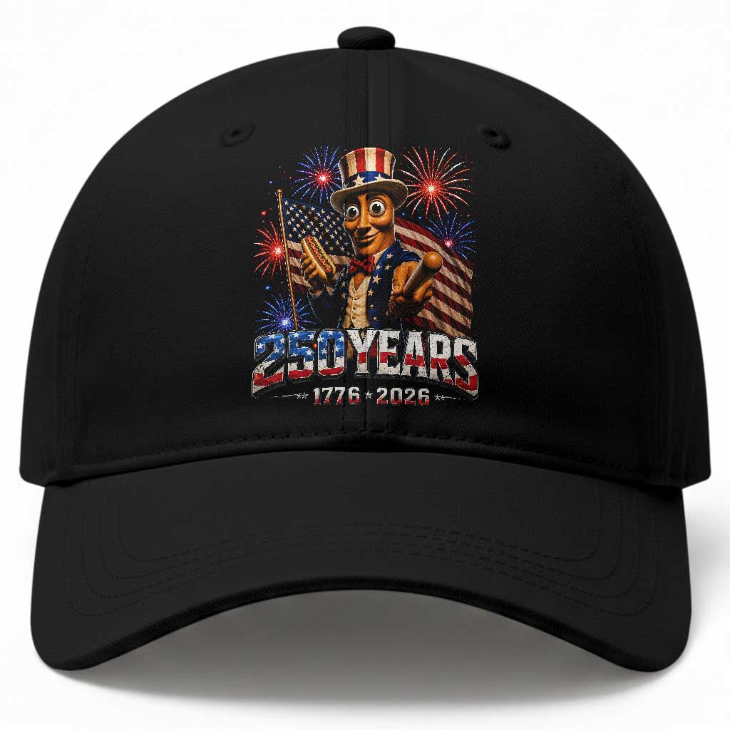 USA 250th Anniversary Tung Tung Sahur Baseball Cap Funny American Anniversary Celebration