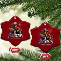 USA 250th Anniversary Tung Tung Sahur Ceramic Ornament Funny American Anniversary Celebration