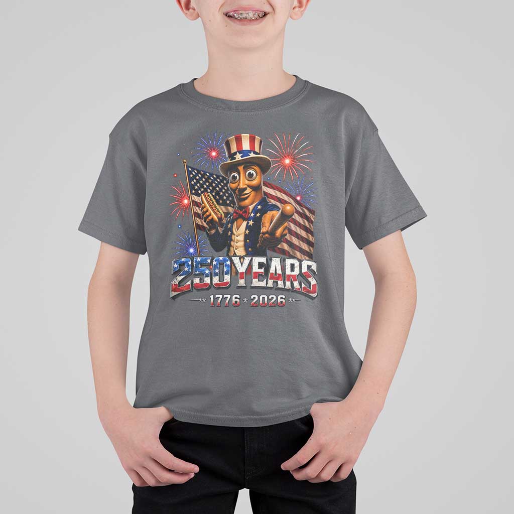 USA 250th Anniversary Tung Tung Sahur T Shirt For Kid Funny American Anniversary Celebration