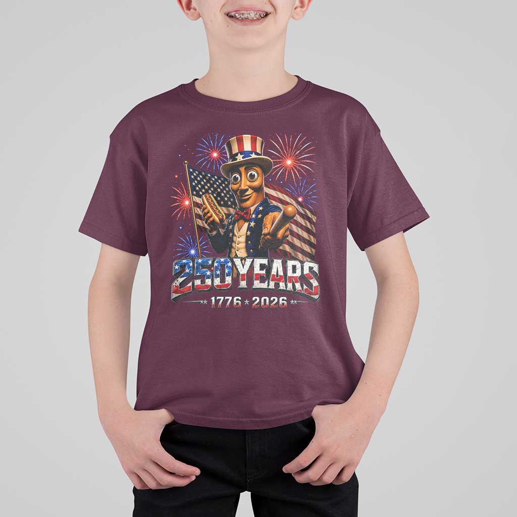 USA 250th Anniversary Tung Tung Sahur T Shirt For Kid Funny American Anniversary Celebration