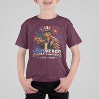 USA 250th Anniversary Tung Tung Sahur T Shirt For Kid Funny American Anniversary Celebration