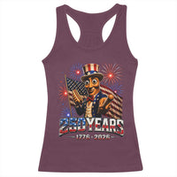 USA 250th Anniversary Tung Tung Sahur Racerback Tank Top Funny American Anniversary Celebration