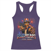 USA 250th Anniversary Tung Tung Sahur Racerback Tank Top Funny American Anniversary Celebration