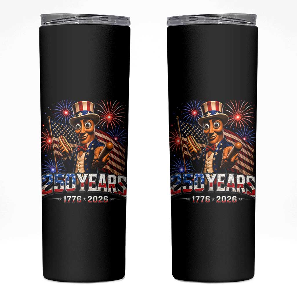USA 250th Anniversary Tung Tung Sahur Skinny Tumbler Funny American Anniversary Celebration